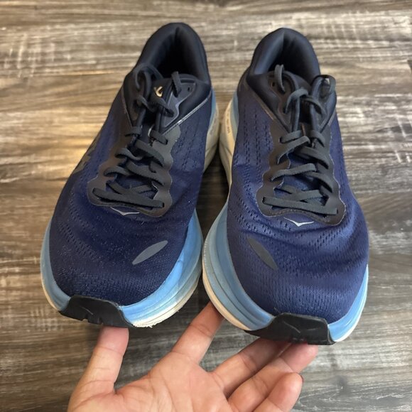 Hoka One One Men Bondi 8 Blue Outer Space Running Shoe 1123202 OSAA Size 13D main image 6